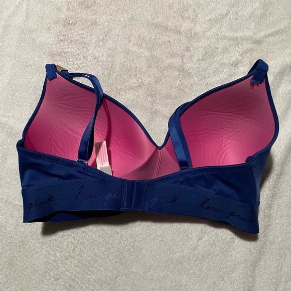 New Victoria Secret Wear Everywhere Wireless Push Up Blue Padded Multiway Bra - Picture 7 of 11